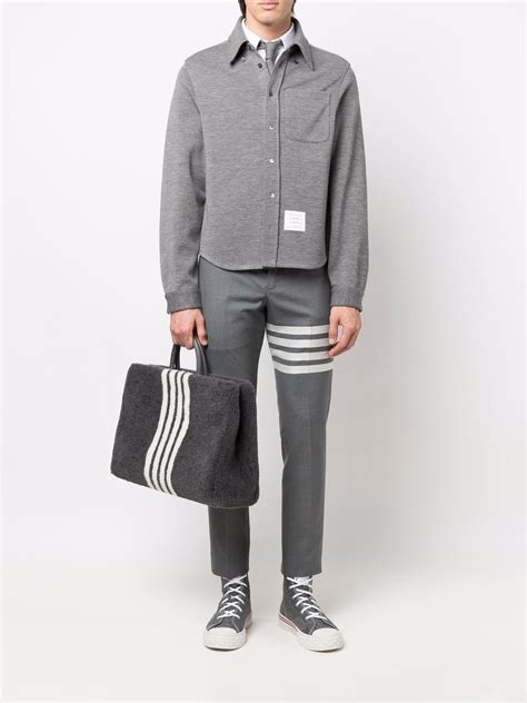 Thom Browne Long Sleeve Wool Shirt Farfetch