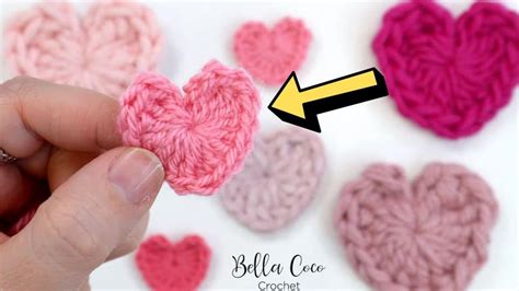 Learn The Easiest And Fastest Way To Crochet A Mini Heart