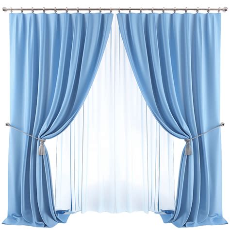 Sky Blue Curtain Transparent Background Cutout 46303126 PNG