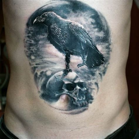 The Meaning of the Tattoo “The Raven on the Skull”: history, photos ...