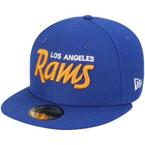 Men's Los Angeles Rams New Era Royal Throwback 59FIFTY Fitted Hat