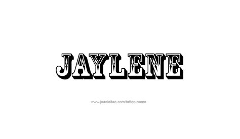 Jaylene Name Tattoo Designs