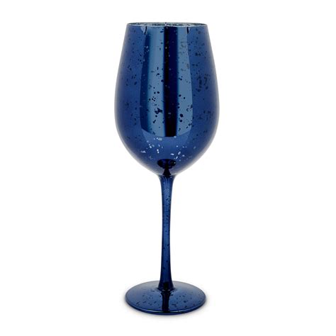 Weddingstar 18 Oz Mercury Wine Glass Navy Blue