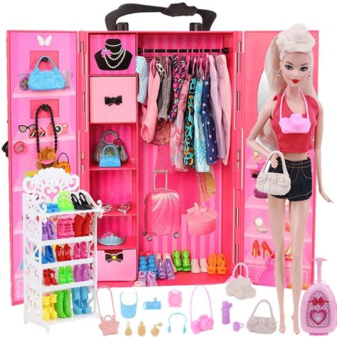 Muebles De Casa De Mu Ecas Barbies Ropa Maletero Zapatero