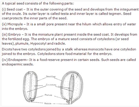 Frank Icse Solutions For Class 9 Biology Seeds Structure And