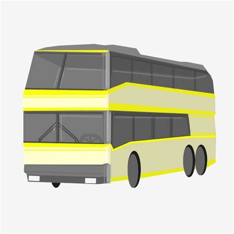 Cartoon Double Decker Bus Transportation Double Decker Bus Bus Png