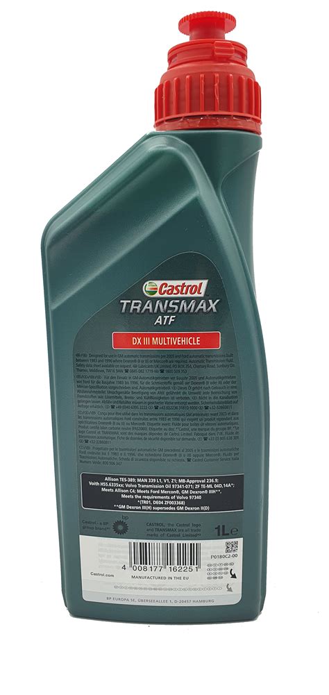 Castrol Transmax Atf Dx Iii Multivehicle Liter D