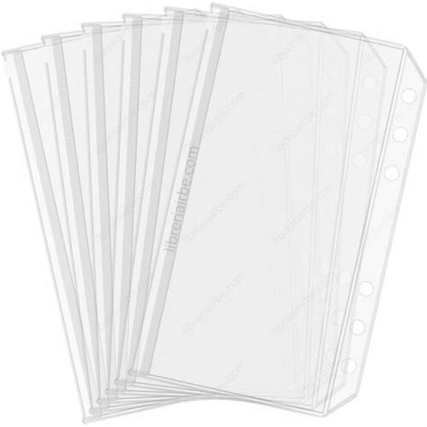 Fundas Transparentes De Pl Stico Pvc Con Zipper Para Planificador