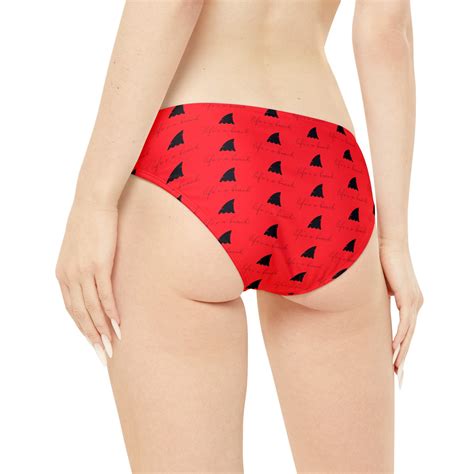 Life S A Beach Red Strappy Bikini Set Etsy