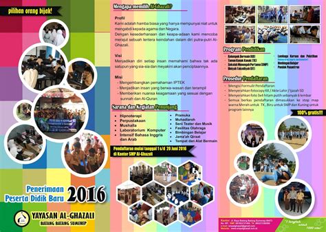 Brosur Sekolah Lipat 3 I Design