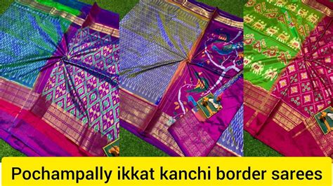 Pochampally Twill Ikkat Kanchi Pattu Sarees Whatsapp