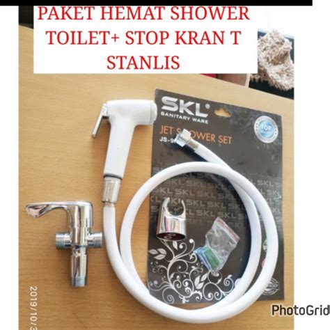 Jual Terlaris Shower Toilet Stanlis Stop Kran T Kloset Sus Jet