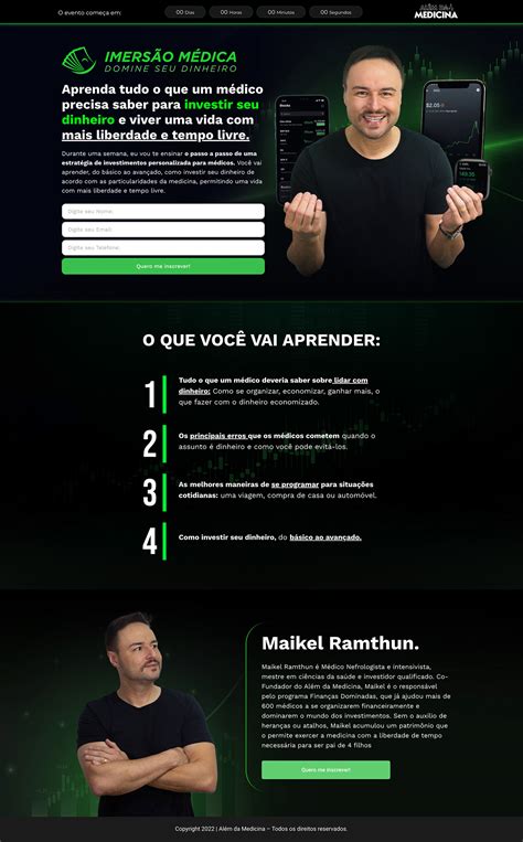 Página de Captura Lançamento Domine seu Dinheiro on Behance