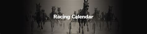 Racing Calendar - Meadows Racing