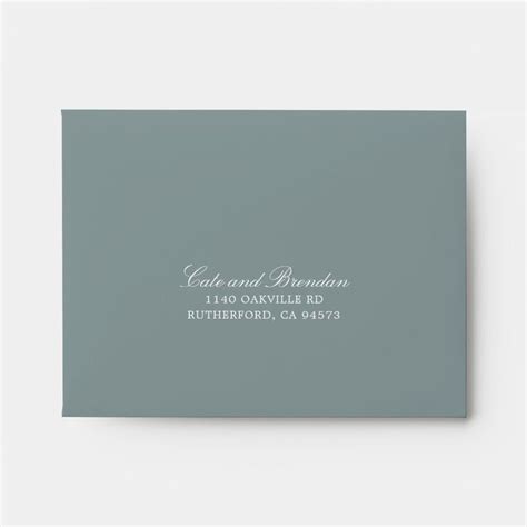 Eucalyptus Greenery Self Addressed Wedding Rsvp Envelope Zazzle