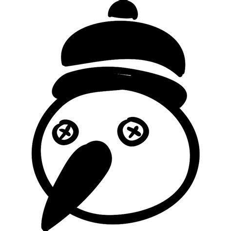 Snowman Head Vector SVG Icon - SVG Repo