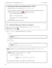 05 03 FTC Line Integrals Pdf 5 3 Fundamental Theorem And