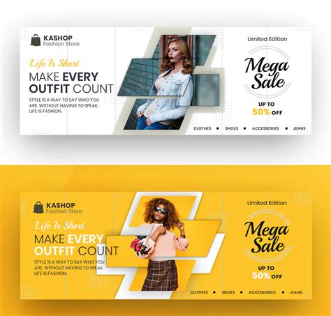 Top 10 Fashion Facebook Cover Templates PSD Ksioks