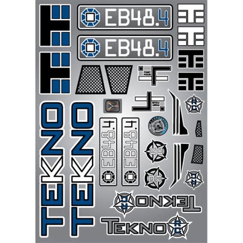 Tekno Rc Tkr8246 Decal Sheet Eb484