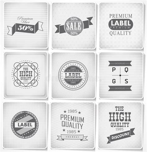 Premium Guarantee And Sale Labels Stock Vector Illustration Of