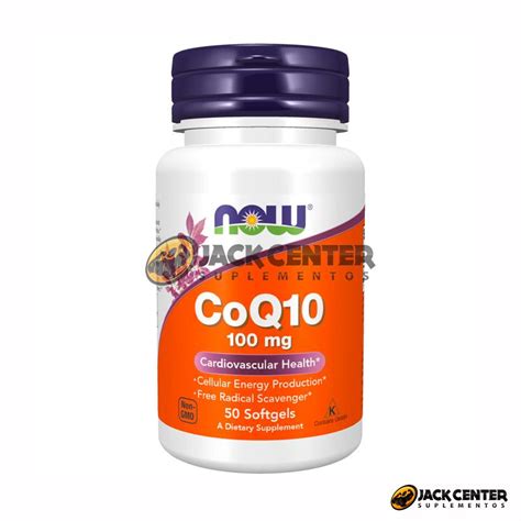 Now Supplements Coq10 100mg 50 Softgels