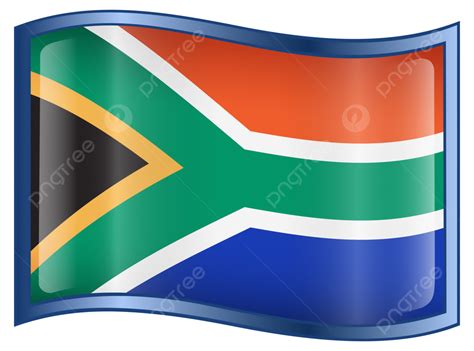 South Africa Flag Icon Africa Nation Glass Africa Png Transparent