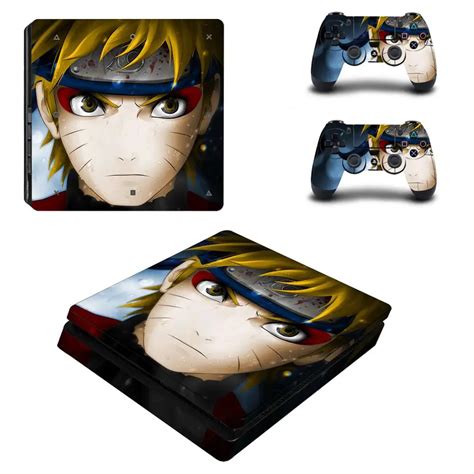 Naruto Full Cover Faceplates PS4 Slim Skin Sticker Decal For