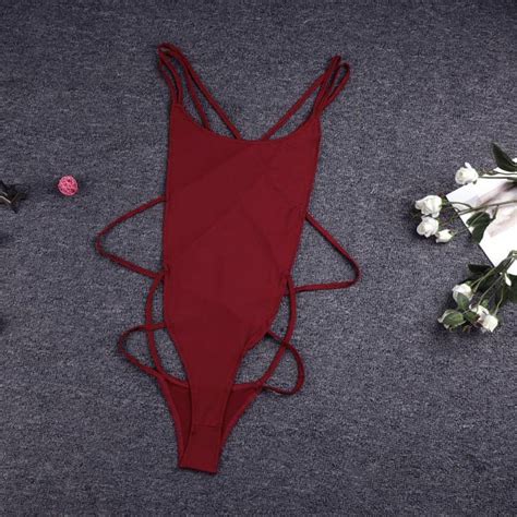 Lace Backless Black Bodysuit Women Sleeveless Summer Beach Swimsuit Onesie Micro Bikini Sexy