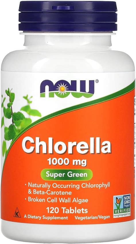 Now Chlorella Mg Tablets Amazon Au Health Household