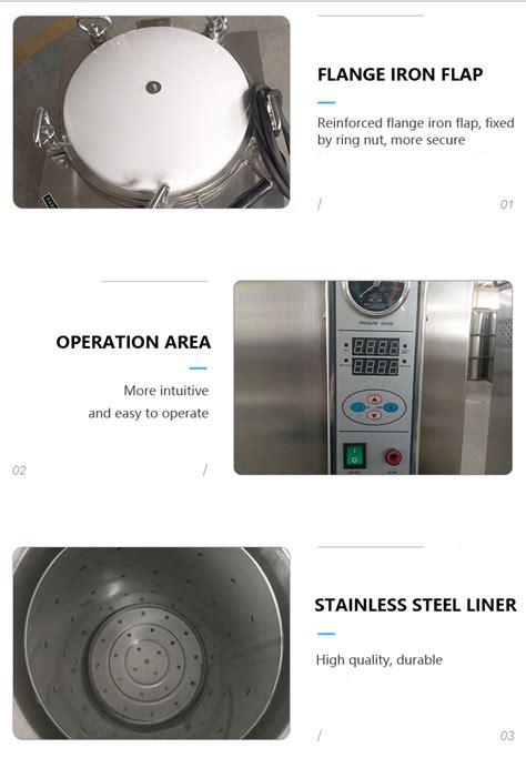 Drawell Hand Wheel Digital Autoclave Sterilization Machine High