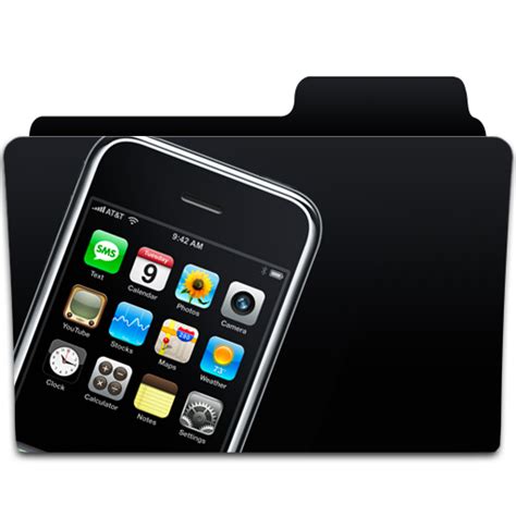 Folder, iphone, mobile phone icon - Free download