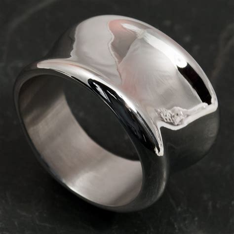 Edler Geschwungener Designer Ring Aus 316L Edelstahl Ringe Damenringe