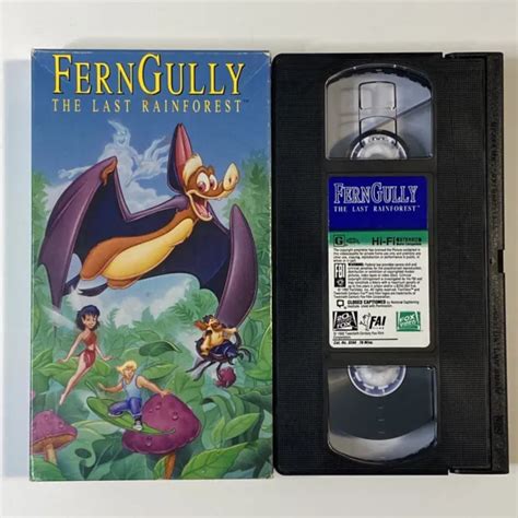 FERNGULLY THE LAST Rainforest VHS 1992 Robin Williams Christian