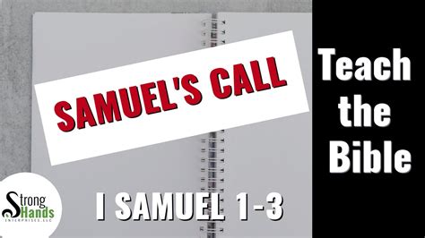 Samuels Call I Samuel 1 3 Teach The Bible Series Youtube