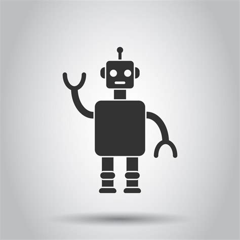 Premium Vector Cute Robot Chatbot Icon In Flat Style Bot Operator