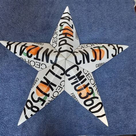 License Plate Star Etsy