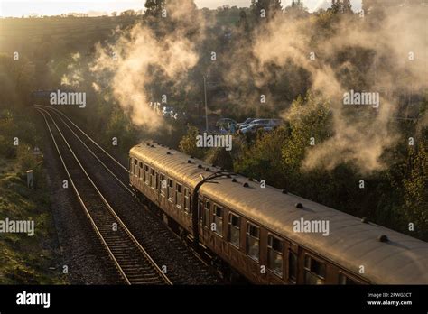 South Brent Devon Uk 30th Apr 2023 Flying Scotsman As It Passes
