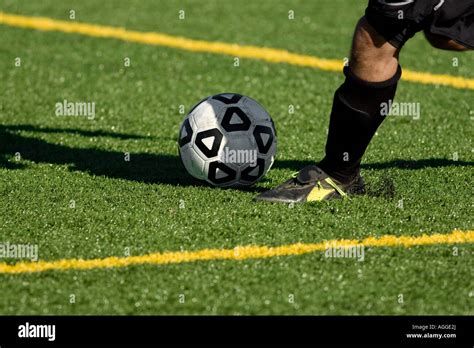 College Soccer Action Stock Photo Alamy