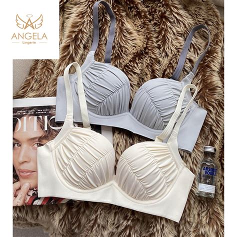 Jual ANGELA PREMIUM JAPAN Malika Bra BH Push Up Set Tanpa Kawat Celana Dalam Wanita Bikini Sport