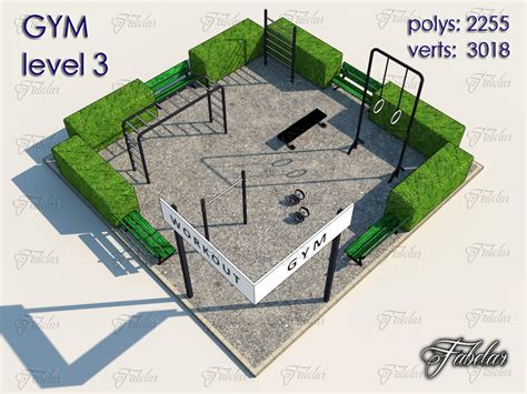 3d Model Gym Level 3