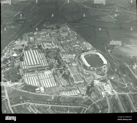 O E Simmonds Aerial View Of British Empire Exhibition Wembley London