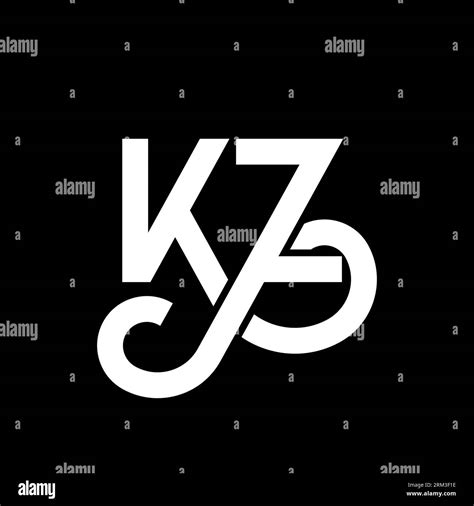 Kz Letter Logo Design Initial Letters Kz Logo Icon Abstract Letter Kz Minimal Logo Design