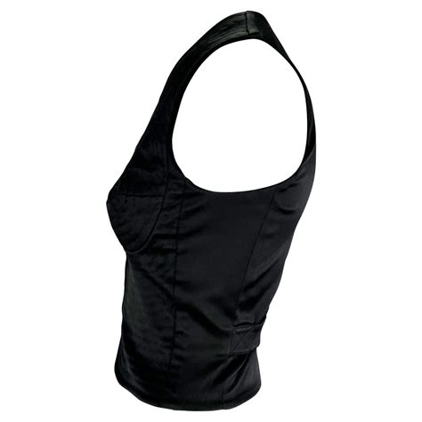 S S 2003 Yves Saint Laurent By Tom Ford Runway Nude Illusion Satin Breast Vest At 1stDibs