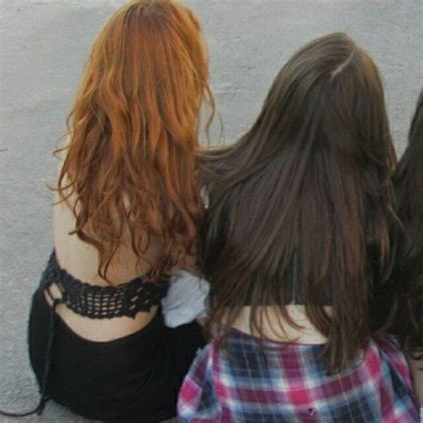 Blonde Couple Girl Couple Brunette Girl Ginger And Brunette Friends