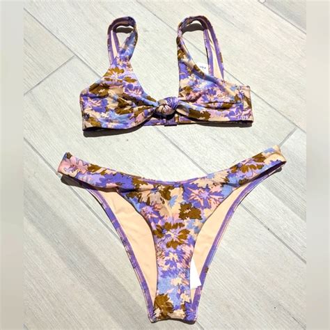Zimmermann Swim Zimmermann Violet Knot Bikini Top And Bottom Poshmark