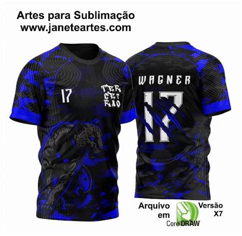 Arte Vetor Template Camisa Para InterClasse Pantera Negra Azul