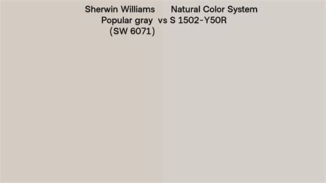 Sherwin Williams Popular Gray Sw 6071 Vs Natural Color System S 1502