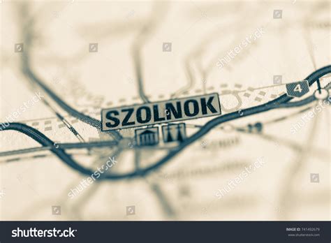 Szolnok On Map Stock Photo 741492679 | Shutterstock