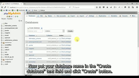 How To Create A Mysql Database And User From Phpmyadmin On Wamp Server Youtube