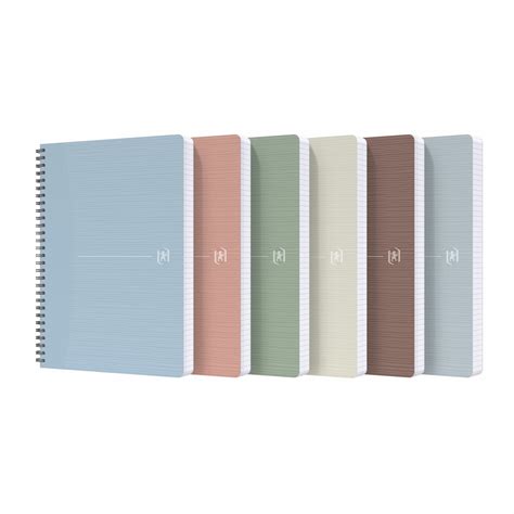 OXFORD MY REC UP Cahier A5 à spirale 180 pages ligné Rose Nude